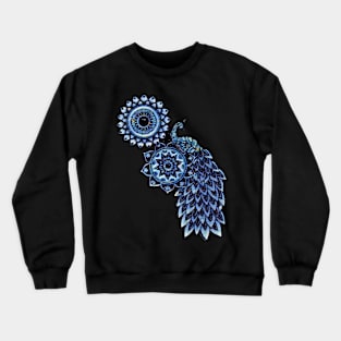 Psychedelic Peacock Design Crewneck Sweatshirt